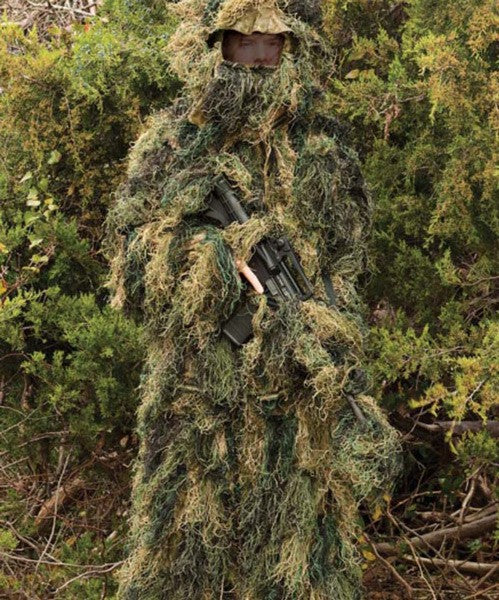 Red Rock Ghillie Suit Woodland - 5 Piece Adult Medium/large