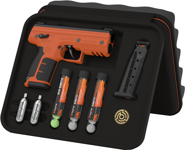 Byrna Sd Kinetic Kit Orange W/ - 2 Mags & Projectiles