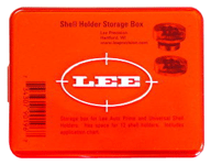 Lee Shellholder Storage Box - Empty Red Plastic