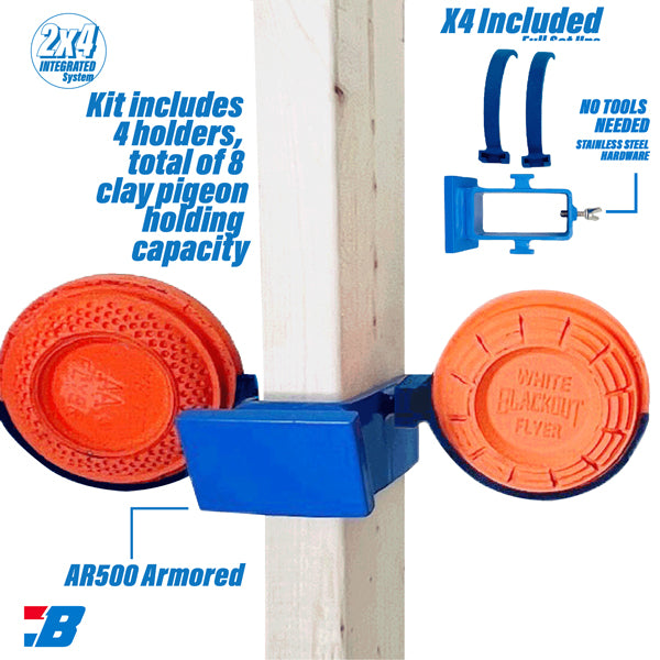 Bash Target Steel Target Stnd - Clay Pigeon Holder For 2x4