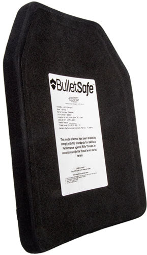 Bulletsafe Ballistic Level Iv - Plate 7.7lbs Shooters Cut