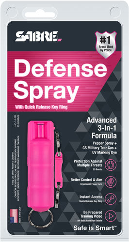 Sabre 3-n-1 Spray Pink Hard - Case With Qr Ring 15gr