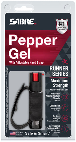 Sabre Red Pepper Gel Spray The - Runner Hand Strap 19gr Black