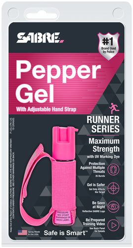 Sabre Red Pepper Gel Spray The - Runner Hand Strap 19gr Pink