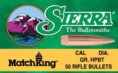 Sierra Bullets .22 Cal .224 - 53gr Hp Match 100ct