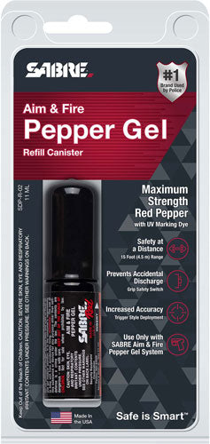 Sabre Aim & Fire Pepper Gel - Refill Canister