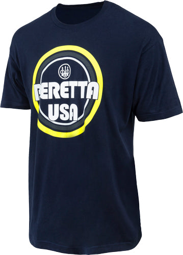 Beretta T-shirt Retro Busa - Logo Large Navy Blue<