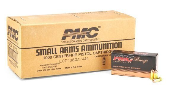 PMC Bronze .380 ACP Handgun Ammo - 90 Grain | FMJ