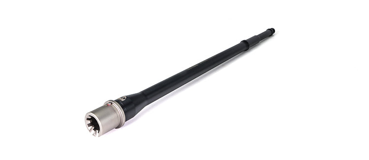 Faxon Firearms Match Series AR15 Barrel .223 Wylde 1:8 Twist 416R, 5R Rifling, Nitride, Nickel Teflon Extension - 18" | Gunner Profile | Mid Length