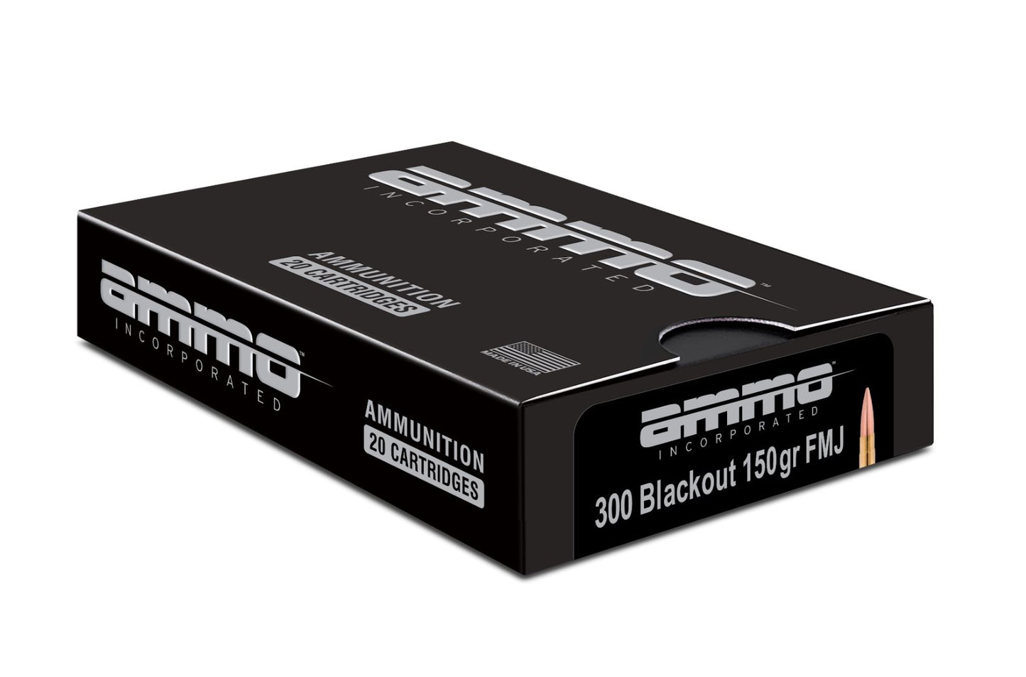 Ammo Inc Signature .300 Blackout Rifle Ammo - 150 Grain | Full Metal Jacket | (20 Round Box)