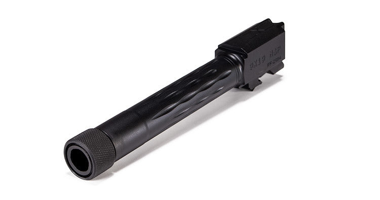 Faxon Firearms Match Series Sig P320 Compact Flame Fluted Barrel 416R - Threaded | Black Nitride