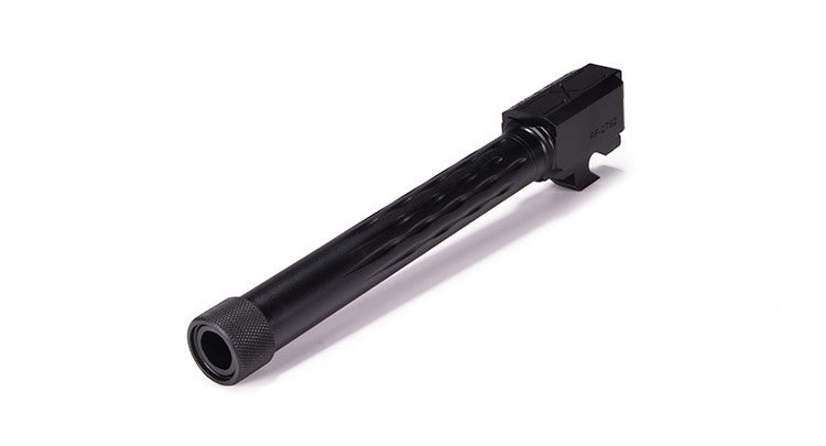 Faxon Firearms Match Series Sig P320 Fullsize Flame Fluted Barrel 416R - Threaded | Black Nitride