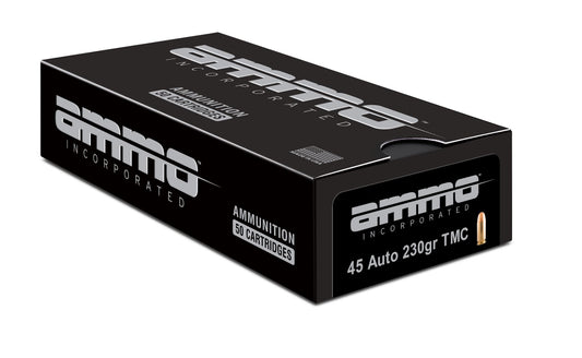 Ammo Incorporated Signature, .45 Auto, Total Metal Coating, TMC, Handgun Ammo - 230 Grain | 50 Rounds per Box