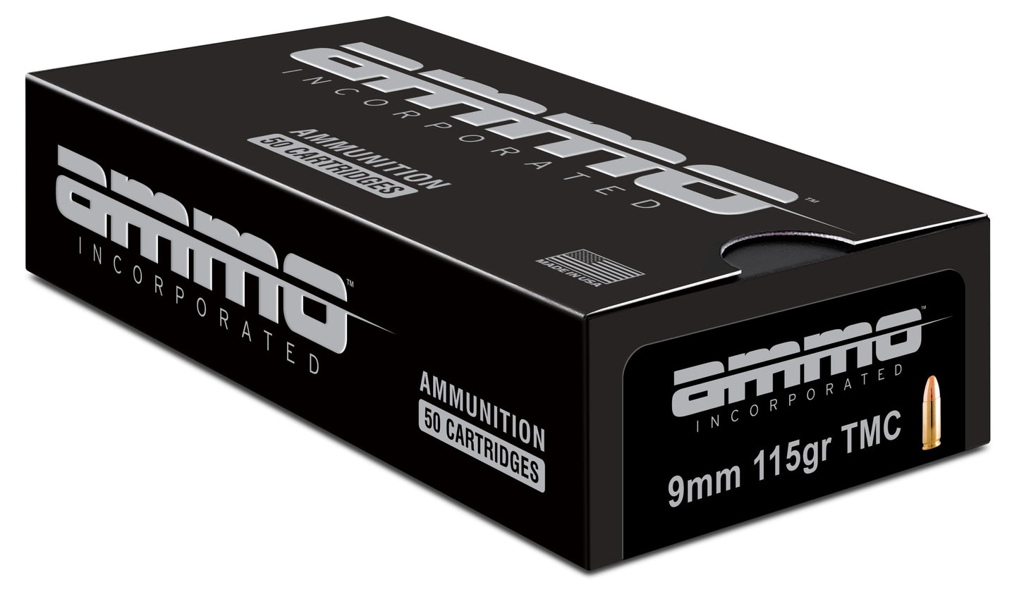 Ammo Inc Signature 9mm Luger Handgun Ammo - 115 Grain | TMC |  (50 Round Box)