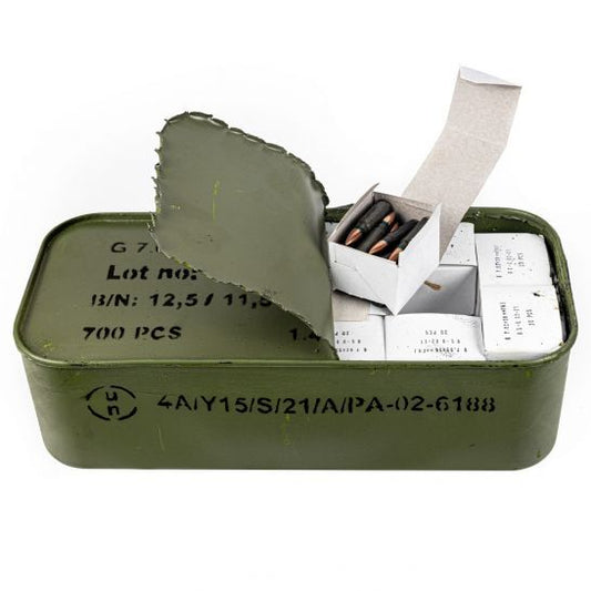 Century Arms Romanian Made 7.62x39 Rifle Ammo - 123gr Lead Core FMJ | Steel Case | 52,500rd Pallet