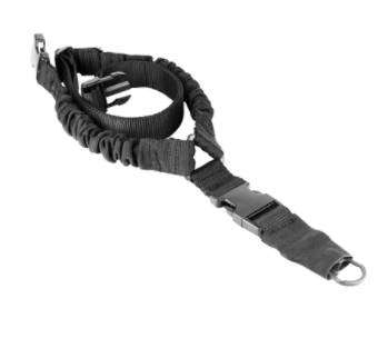 Aim Sports One Point Rifle Bungee Sling - Black | With Steel Hook