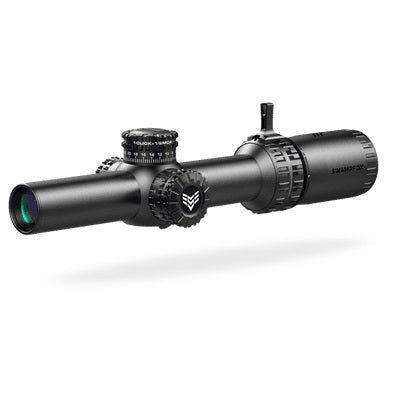 Swamp Fox Arrowhead Series SFP Riflescope - Black | 1-10X24 | Green IR MIL Reticle