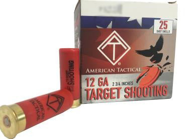 ATI 12ga Target Load 2.75 inch Shotgun Shells - #8 | 1 oz. | 1180 fps | 1 Case (250 Rounds(10 Boxes)