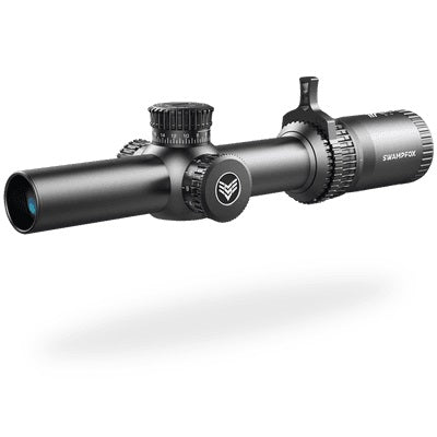 Swamp Fox Tomahawk LPVO Series Riflescope - Black | 1-4X24 | Guerrilla Dot BDC Reticle