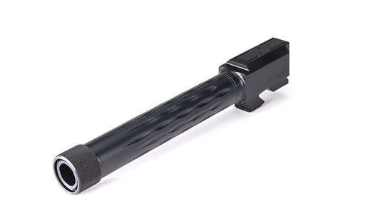 Faxon Firearms Match Series Glock G17 Flame Fluted Barrel 416R - Threaded | Black Nitride