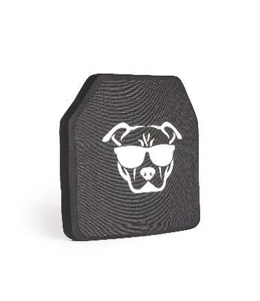 Guard Dog Tactical Level lll UHMWPE 10X12 Ceramic Plate | 3.9 Lbs/Per - Black