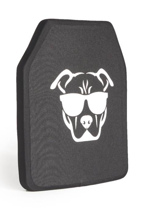 Guard Dog Tactical Level llla Ultralight 10X12 Ceramic Plate | 1 Lb/Per - Black