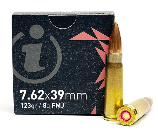 Igman 7.62x39 Rifle Ammo - 123 Grain | FMJ | 15rd Box