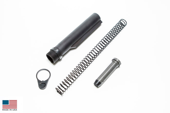 KE Arms Buffer Tube Kit - Includes Tube, Endplate, Carbine Buffer, Buffer Spring & Castle Nut