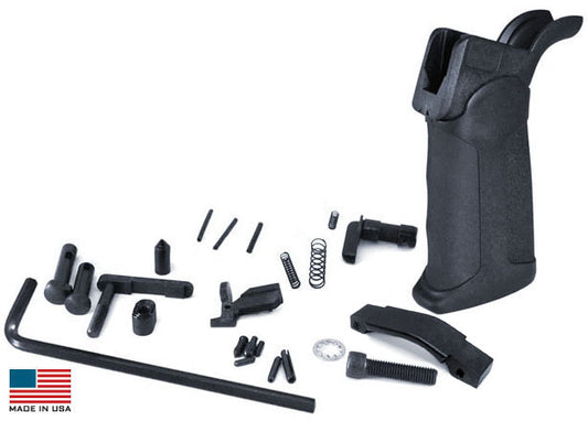 KE Arms AR15 Drop-in Lower Parts Kit - XTech Pistol Grip | Trigger Not Included