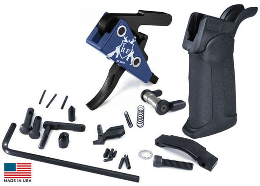 KE Arms AR15 DMR Drop-in Lower Parts Kit - Xtech Pistol Grip | KE Arms DMR Trigger