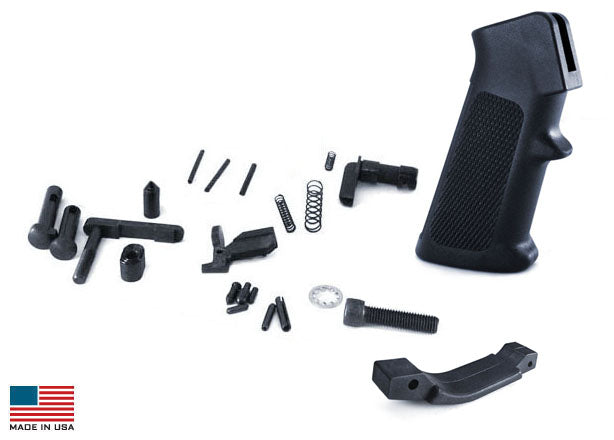 KE Arms AR15 Drop-in Lower Parts Kit - A2 Pistol Grip | Trigger Not Included