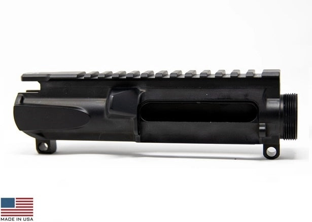 KE Arms Forged Slick Side Stripped Upper Receiver - Black | Forward Assist ELIMINATED