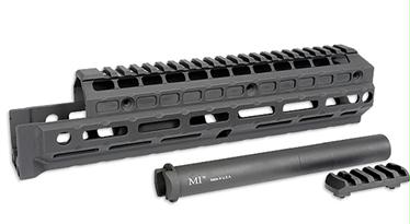 Midwest Industries Gen2 Universal AK Handguard - Black | Extended Length | Railed Topcover | M-LOK