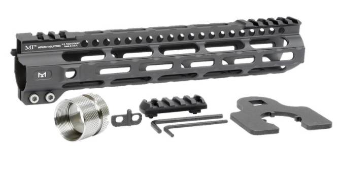 Midwest Industries Ultra Lightweight AR-15 Aluminum Handguard - Black | 10.5" | M-LOK