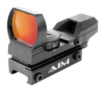 Aim Sports Classic Edition Reflex Sight - Black | 1x34mm | 4 Reticle Patterns