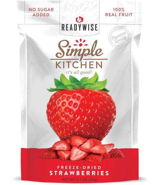 ReadyWise Freeze-Dried Strawberries - 6 Pack