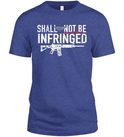 Shall Not Be Infringed Front 2AW Logo Back T-Shirt-XL