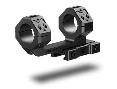 Swamp Fox Hostile Engagement Optics Mount - Black |  30mm | 45 Degree Offset Reflex Sight Mount