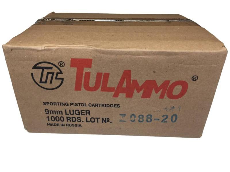 TulAmmo 9mm Luger Handgun Ammo - 115 Grain | FMJ | 1 Case (20 Boxes)