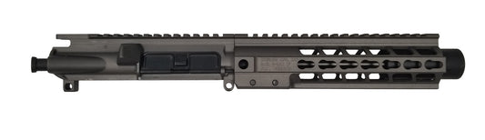 Brigade MFG AR9 Upper Assembly - Tungsten | 9mm | 9" Barrel | 8" Brigade U-LOK Rail | w/ Mini Can | w/o BCG or Charging Handle