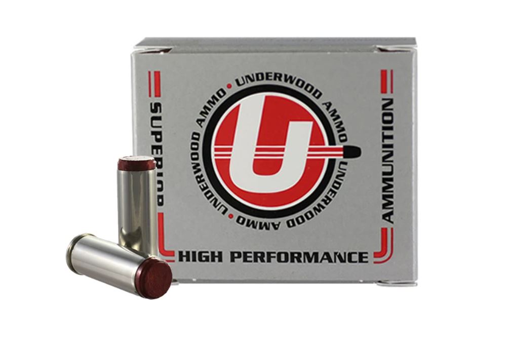 Underwood Ammo .45 Colt (LONG COLT) 225 Grain Wadcutter Black Cherry Coated Hard Cast Hunting & Self-Defense Ammo 