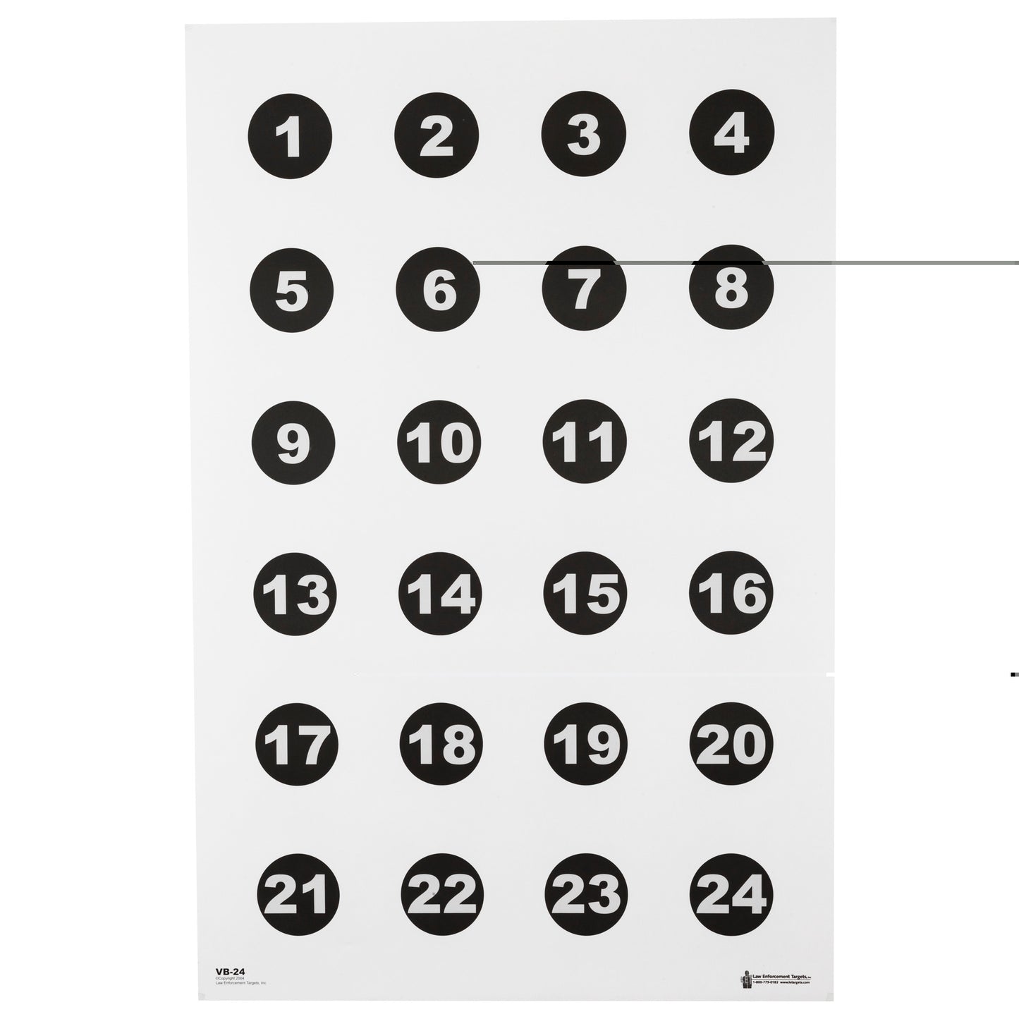 Action Tgt 24 3" Nmbr Circles 100pk