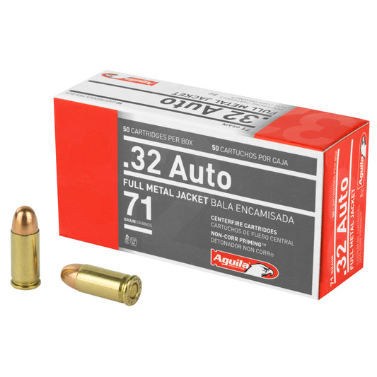 Aguila Ammunition, Pistol, 32 ACP, 71 Grain | FMJ |  (50 Round Box)