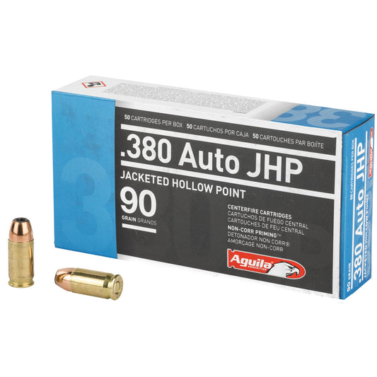 Aguila, 380 ACP, 90 Grain | JHP |  (50 Round Box)