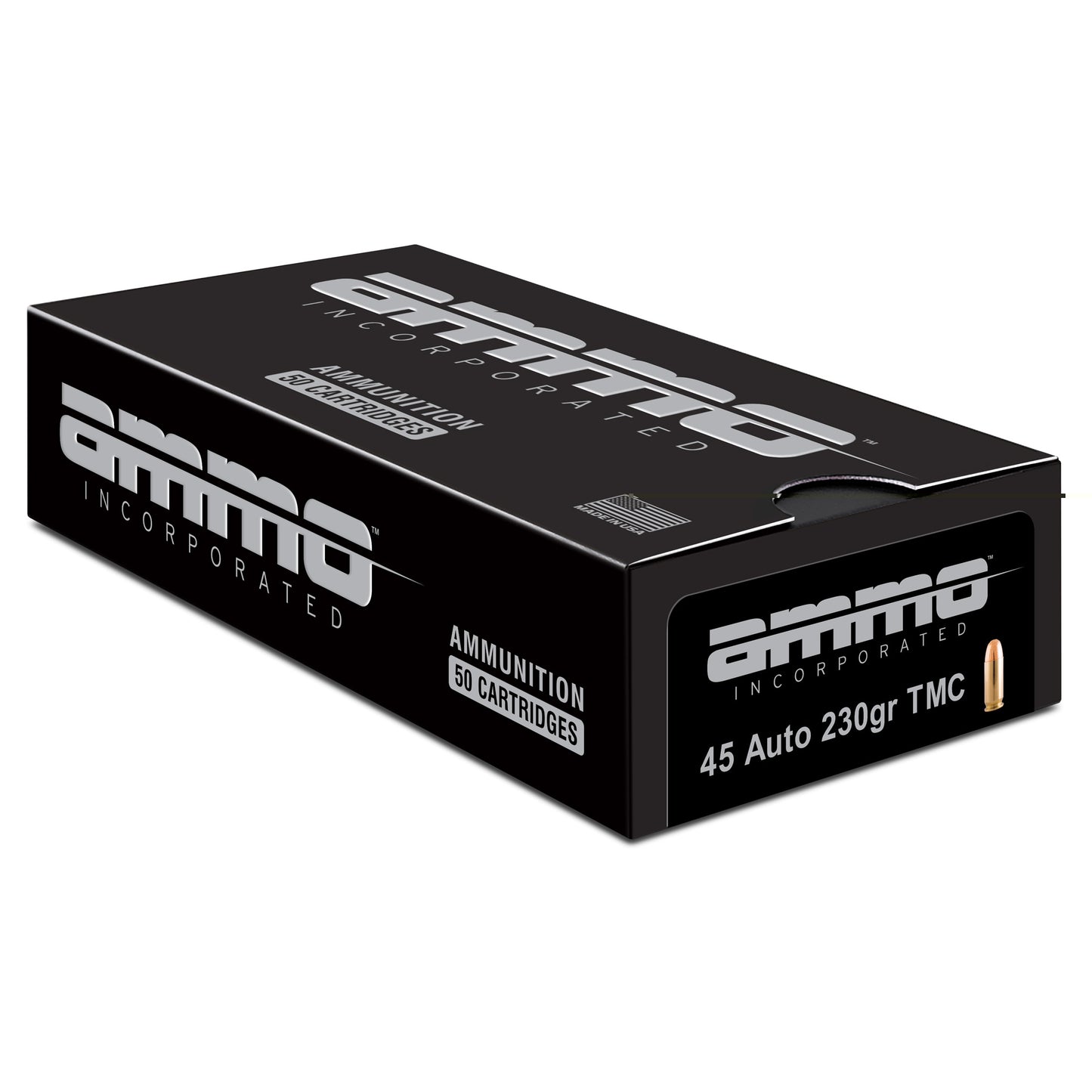 Ammo Incorporated,  .45 Auto, 230 Grain | Total Metal Coating, TMC | 50 Rounds per Box