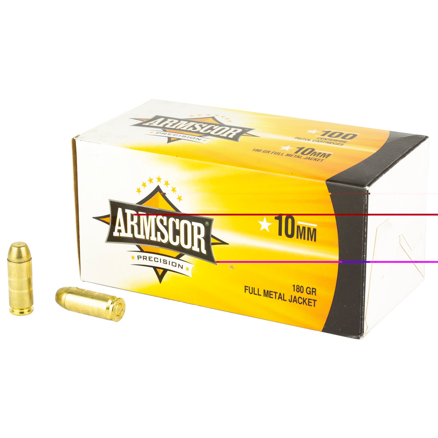 Armscor 10mm 180 Grain |FMJ| (100 Round Box)