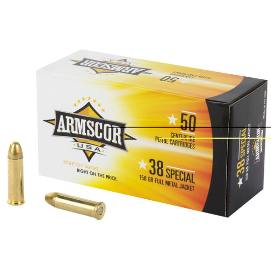 Armscor, 38 Special, 158 Grain | FMJ |  (50 Round Box)