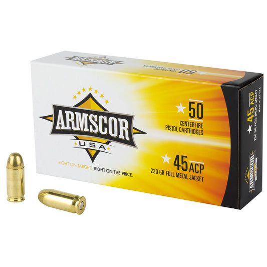 Armscor 45 ACP 230Gr | FMJ | (50 Round Box)