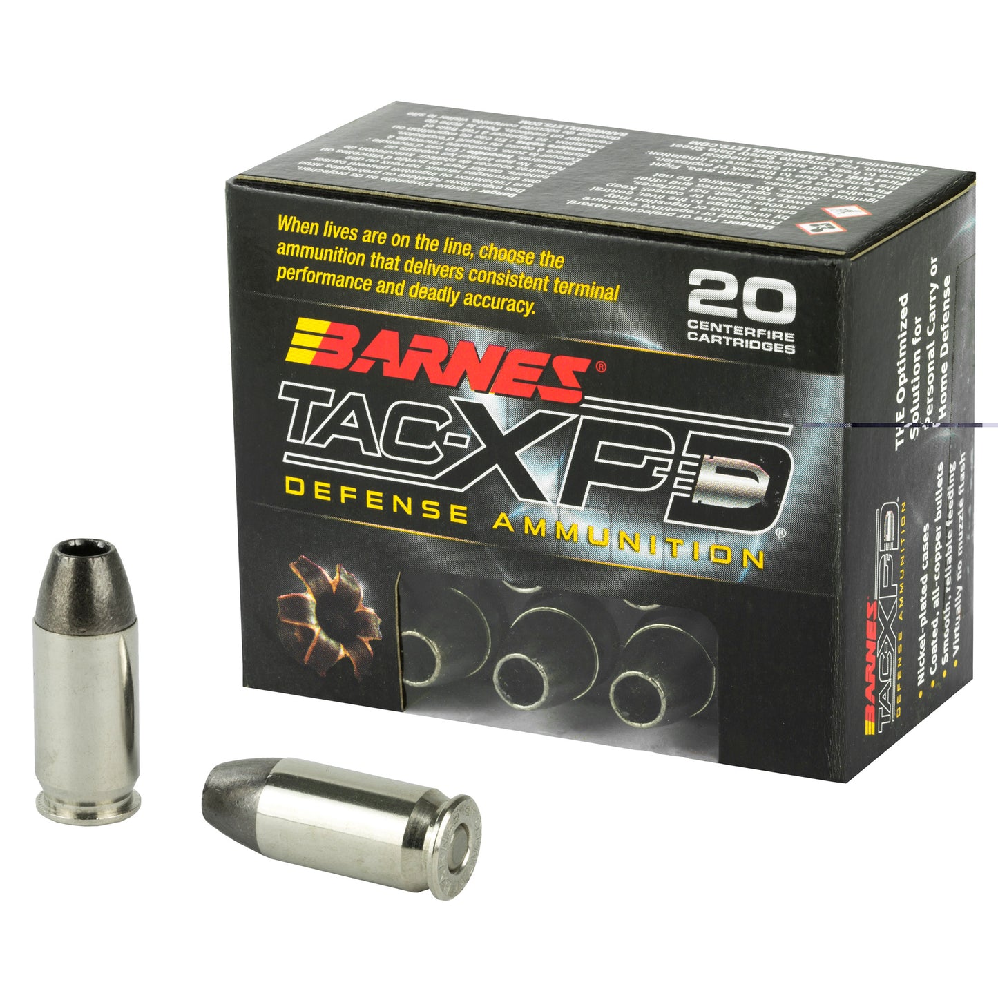 Barnes, TAC-XPD, 45ACP+P, 185 Grain, TAC-XP | HP | Lead Free  (20 Round Box)