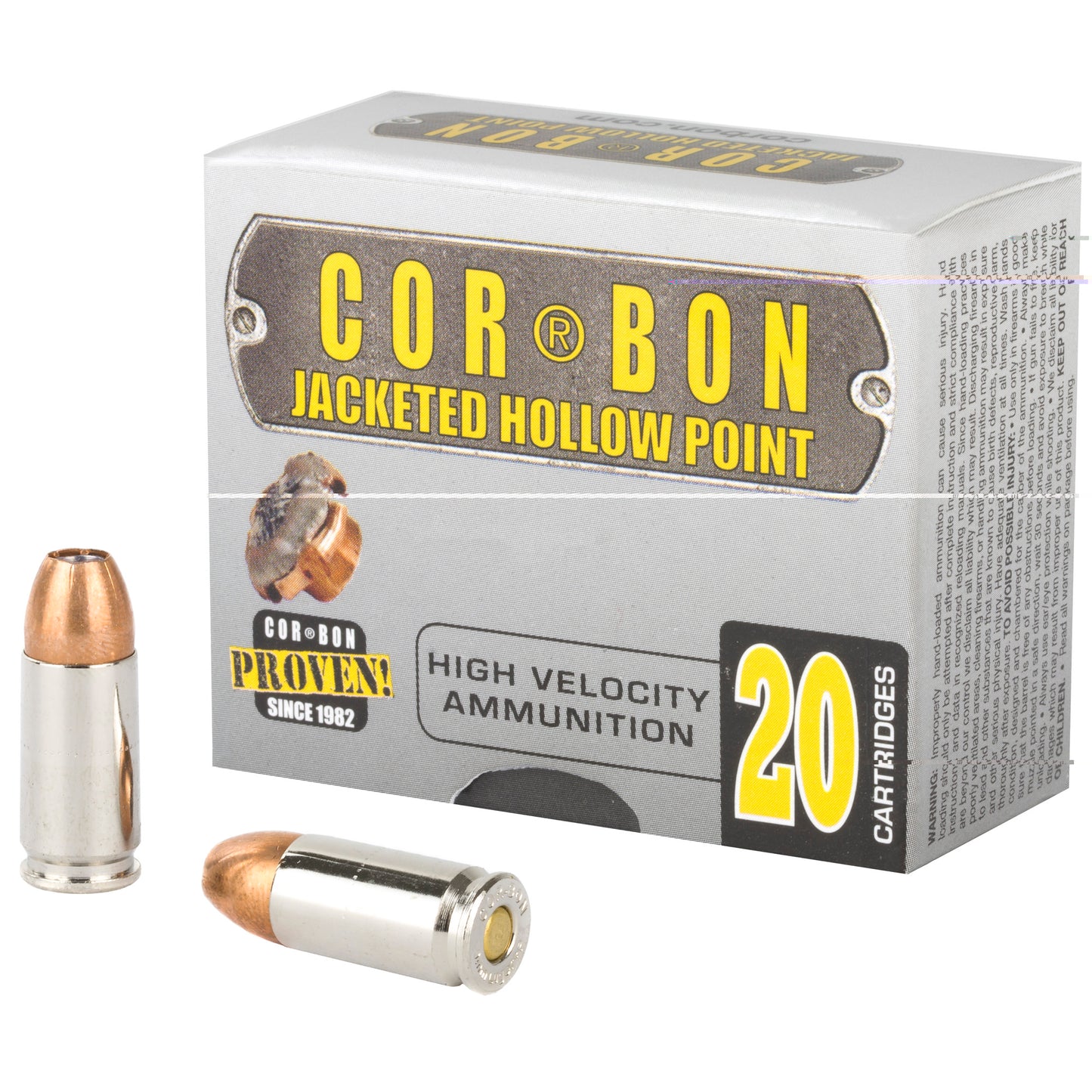 Corbon 9mm+p 125gr Jhp 20/500